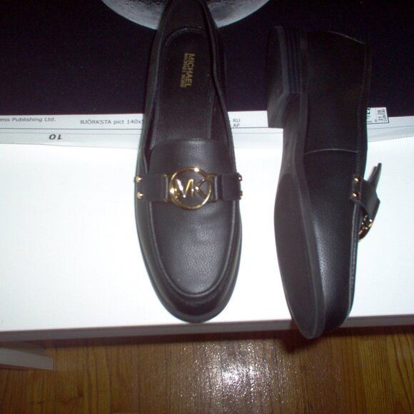 MICHAEL KORS LOAFERS, Pebbled Leather Size 9.5 M SG22E - Picture 3 of 5